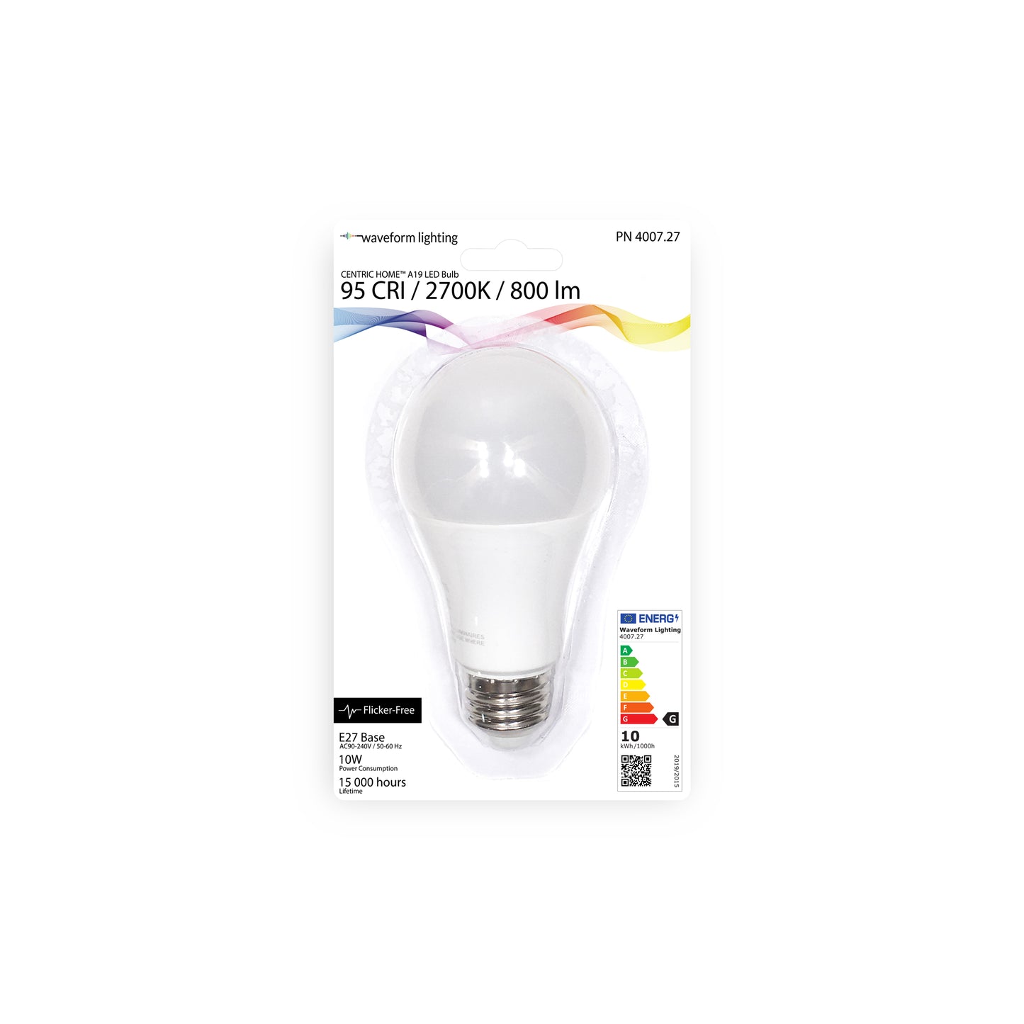CENTRIC HOME™ Flicker-Free A19 10W LED Bulb