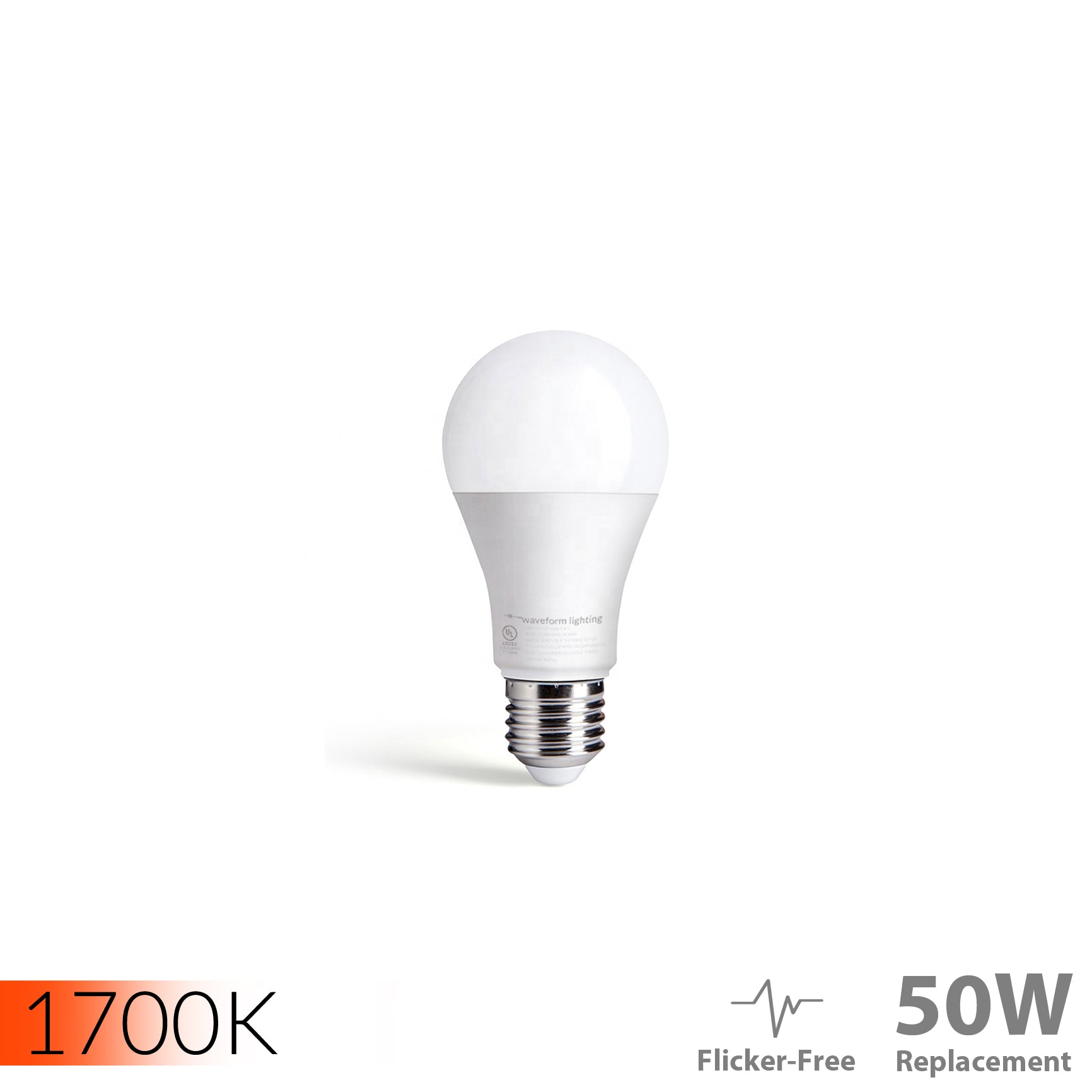 SUPERWARM™ 1700K Flicker-Free A19 10W LED Bulb – Waveform Lighting