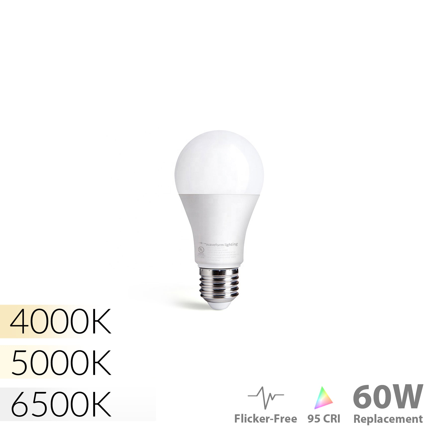 innovatie Feat Scorch CENTRIC DAYLIGHT™ Full Spectrum Flicker-Free A19 10W LED Bulb – Waveform  Lighting
