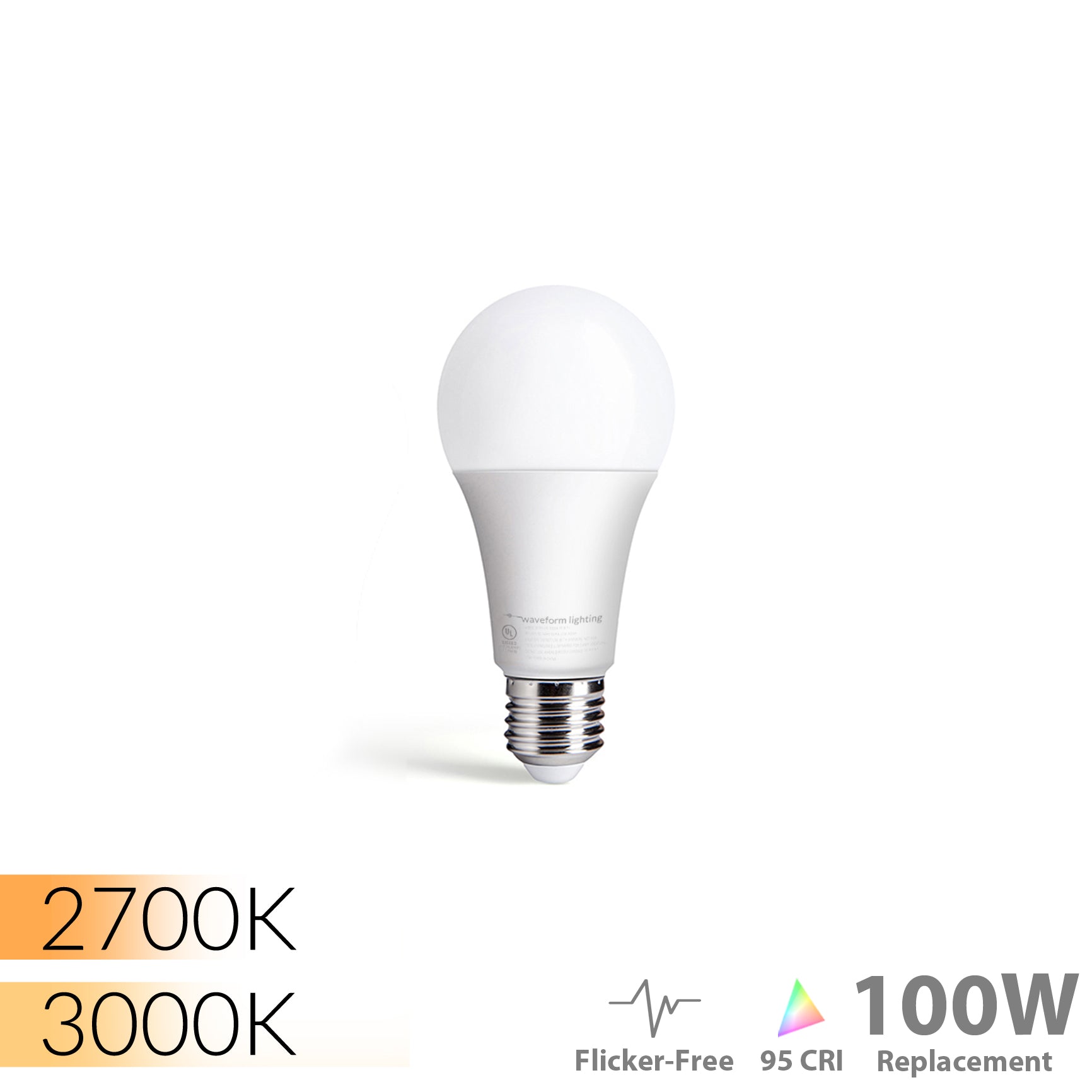 gehandicapt Veroveraar Dij CENTRIC HOME™ Flicker-Free A21 15W LED Bulb – Waveform Lighting