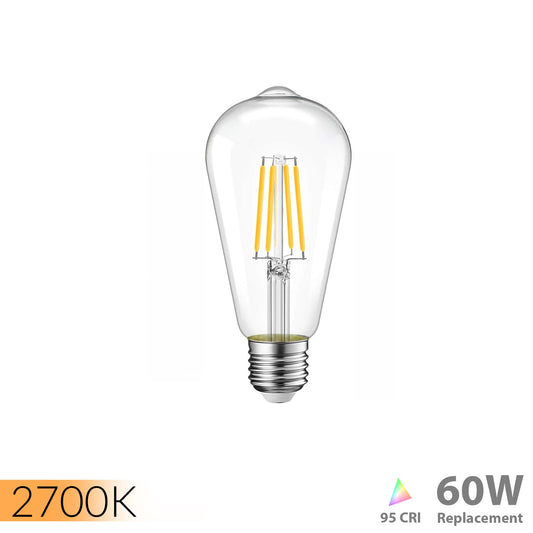Ultra High 95 CRI ST21 LED Filament Bulb for Home & Residential