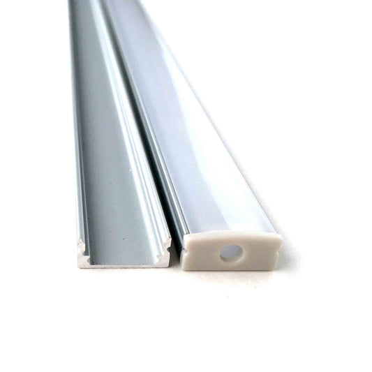 Aluminum Channel for LED Flex Strip - 5 PACK