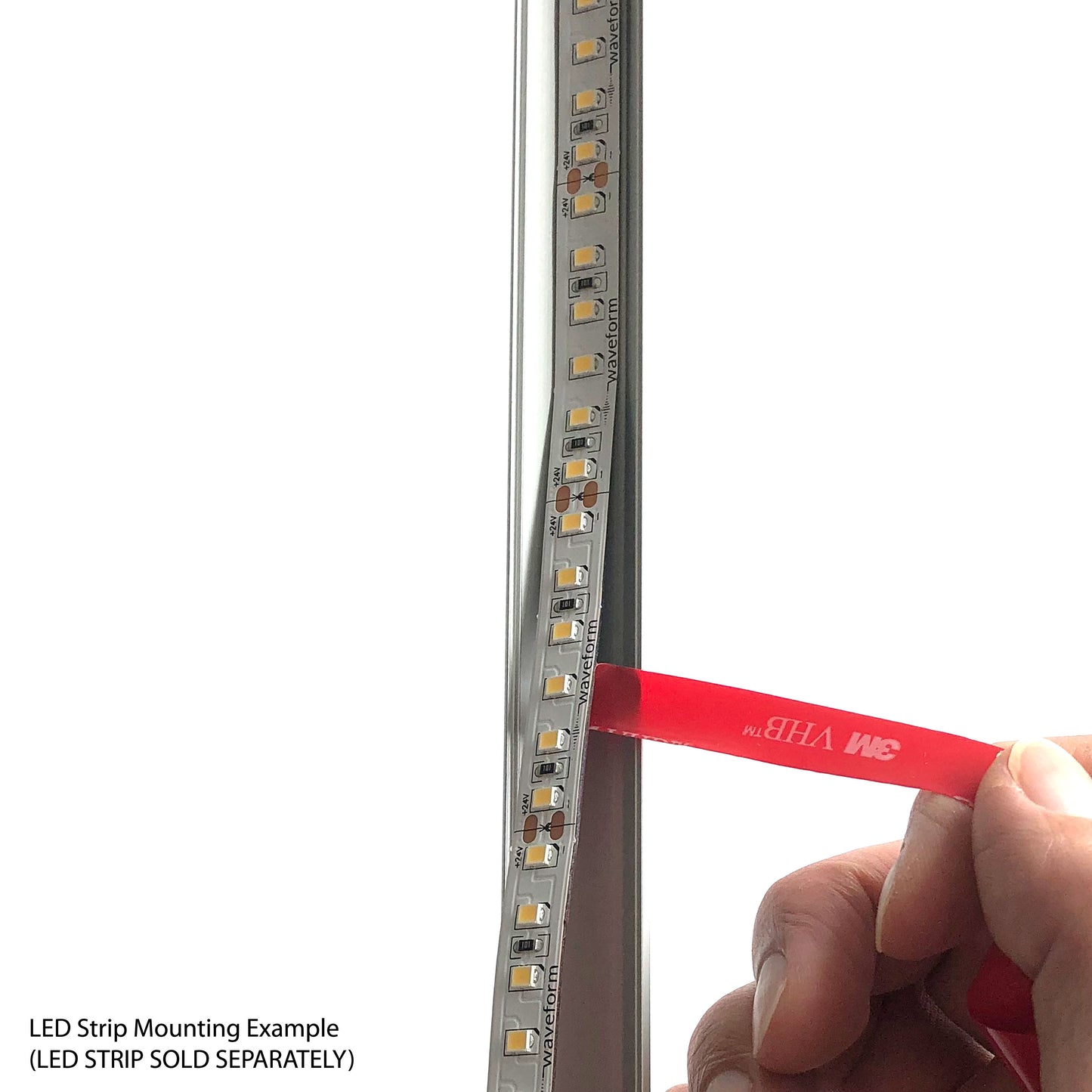 Aluminum Channel for LED Flex Strip - 5 PACK