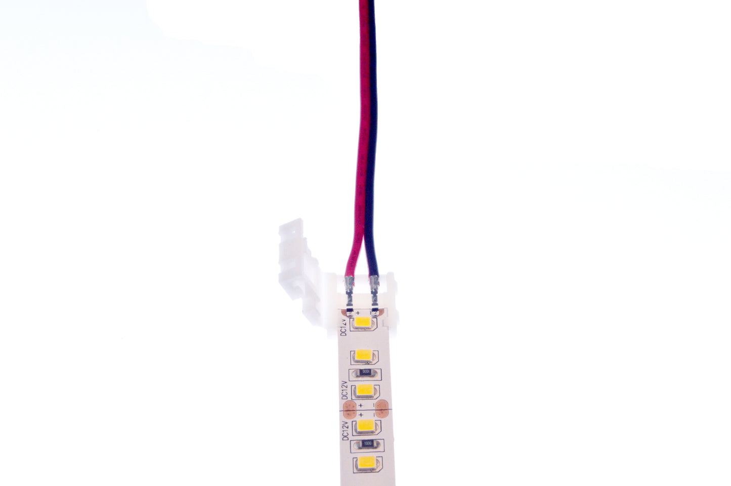 PN 3070 | LED Strip to Wire | Solderless Connector Cable for Single Color LED Strip - 10 PACK