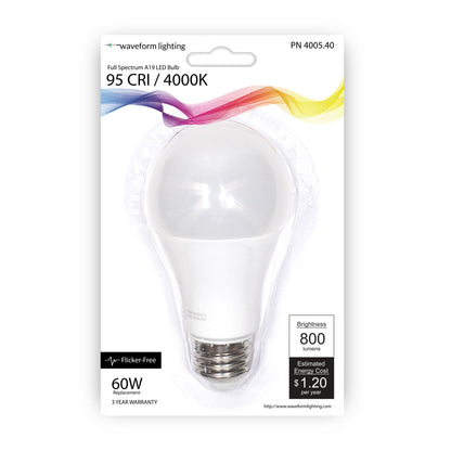 CENTRIC DAYLIGHT™ Full Spectrum Flicker-Free A21 15W LED Bulb