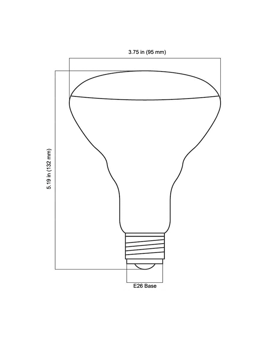 Ultra High 95 CRI E26 BR30 LED Bulb for Home & Residential